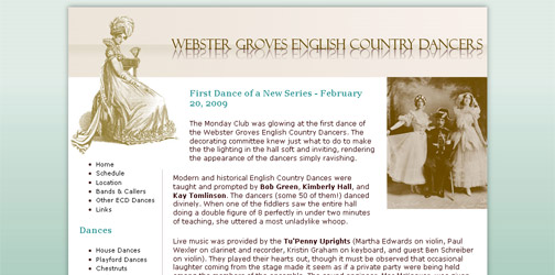 Webster Groves English Country Dance